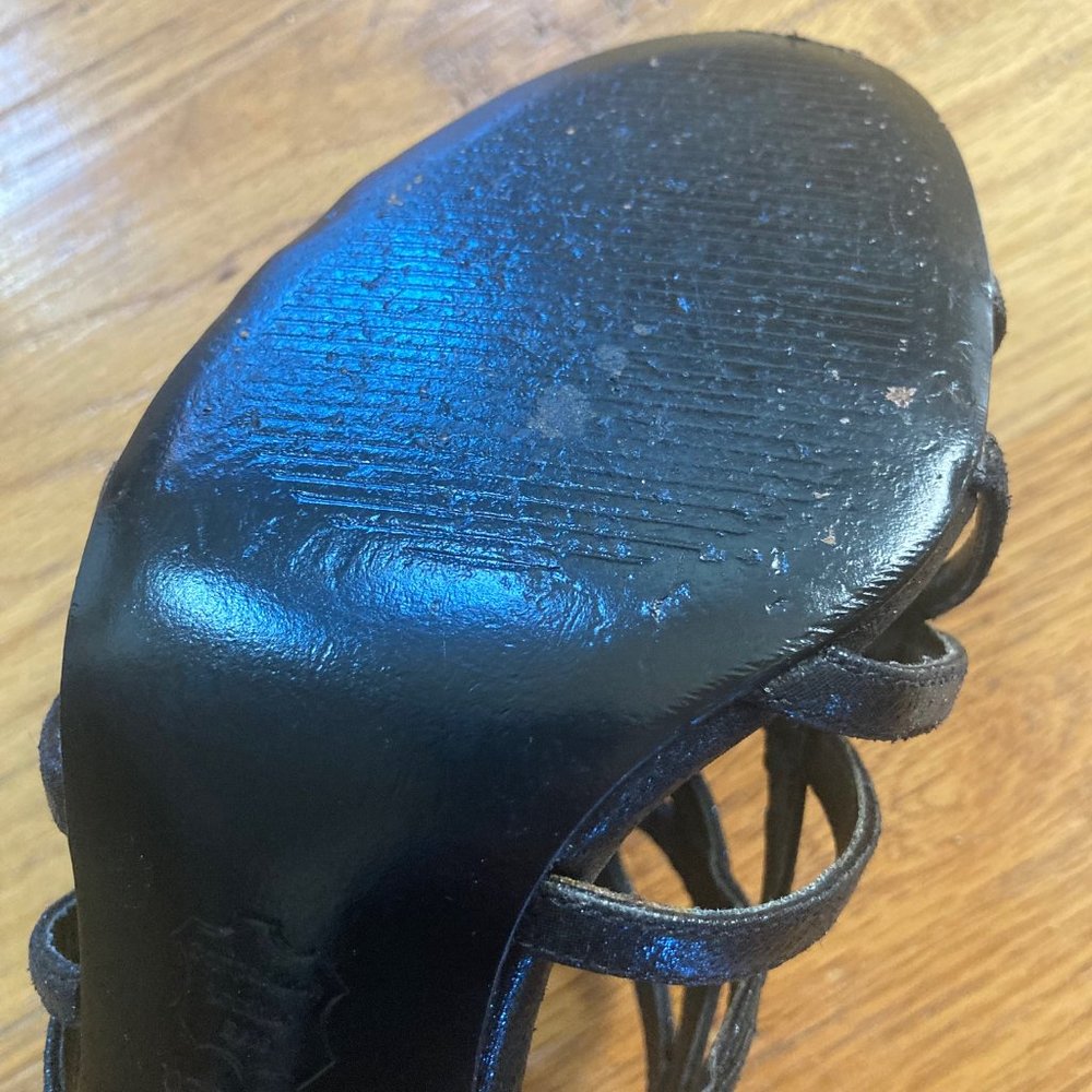 Papell Studio Black Strappy Heels - Picture 13 of 16